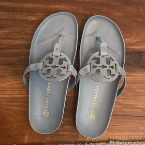 Tory Burch miller cloud sandal, light blue, size 9